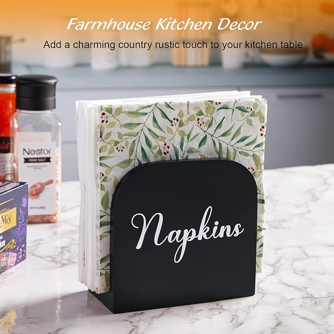 Black Napkin Holder for Table - Image 2