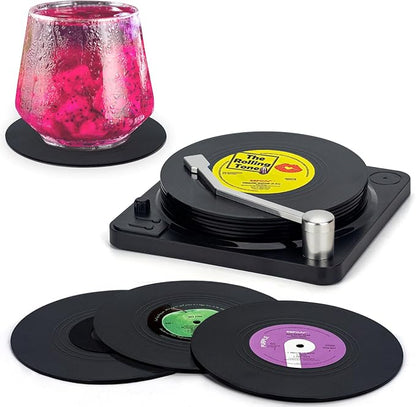 Retro Vinyl Record Coasters by Valdivia
