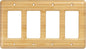 Quad Toggle Switch Cover Solid Bamboo Wood Cover Plate Natural Grain Light Switch Cover