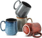 HASENSE Coffee Mugs Set of 4, 15 Oz Stoneware Coffee Cups by Hasense