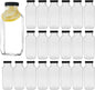 Vintage Water Bottles, Glass Drinking Bottles 16oz, Square Beverage 500ml by Encheng