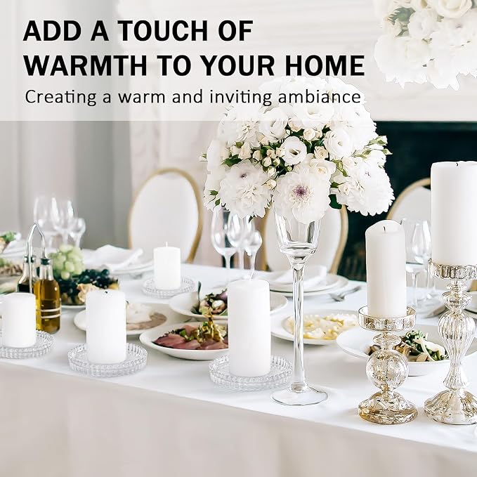 Modern Clear Glass Coasters Set of 6, Cute Coasters Table Mats - Image 7