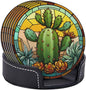 Cactus Coasters for Drinks, Housewarming Gifts by petloverdoglovercommunity
