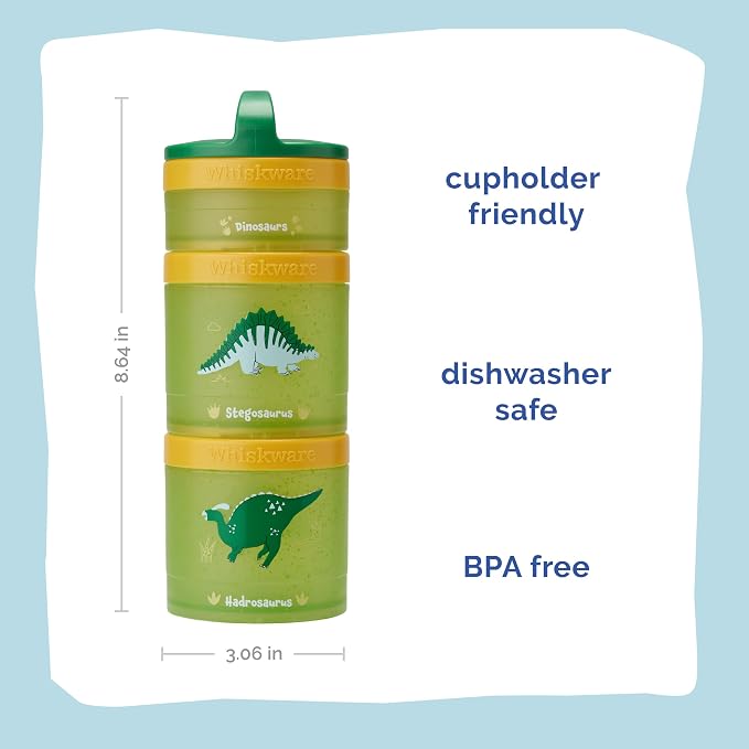 Whiskware Dinosaur Stackable Snack Containers - Image 2