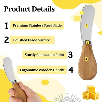Cheese Spreader Knives, Small Cheese Knives - Image 2