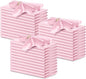 P Pothuiny 50 Pcs Pink Satin Napkins 17 x 17 Inch, Satin Cloth Napkins | Square by P+Pothuiny