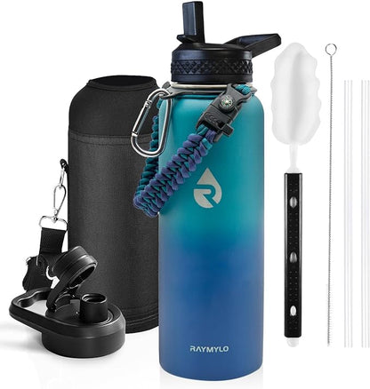 RAYMYLO Insulated Water Bottle 40 oz, Triple Wall Vacuum Stainless Steel | by RAYMYLO