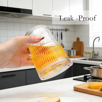 6 Pack 13oz Ripple Drinking Glasses - Image 3