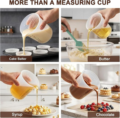 Palksky Silicone Measuring Cups Set 1-Cup & 1-Cup & 2-Cup - Image 7