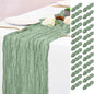 25 Pack Sage Green Table Runner 17 x 108inch Cheesecloth Table Runner Boho by Lumaycens