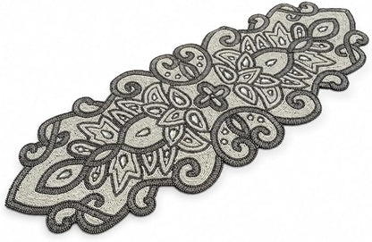 Handmade Beaded Table Runner 13 x 36 Inch - Image 9