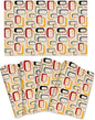 Mid Century Modern Dining Placemats Set of 4, Vintage Decorative Table Mats for Kitchen Home Party Decor Washable Retro Linen Place Mats 12"x18"