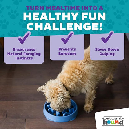 Outward Hound Fun Feeder Slo Bowl – 2‑Cup Capacity, Slow Feeding, Small to - Image 6