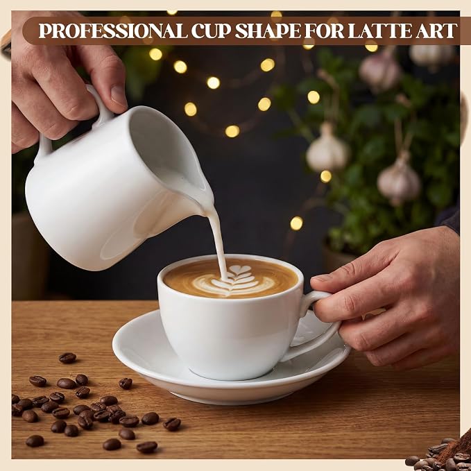 4 Set 12 oz Cappuccino Cups - Image 5