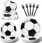 100 Pcs Disposable Soccer Party Tableware Set by Unknown