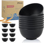 Wheat Straw Bowl Sets, Microwave and Dishwasher Safe Bowls, Alternative Plastic by WROVA