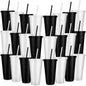 Honeydak 30 Pack Tumbler with Straw and Lid Bulk Cups by Honeydak