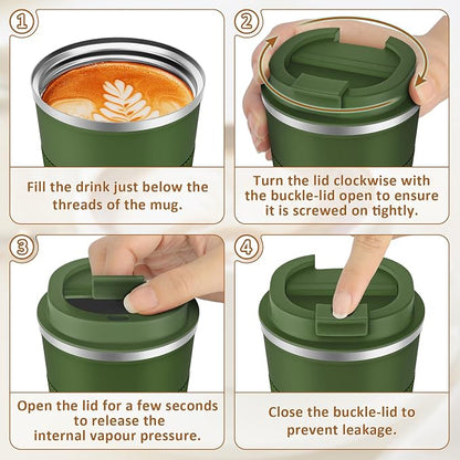KETIEE Travel Coffee Mug 12oz: Vacuum Insulated Coffee Cup - Image 8