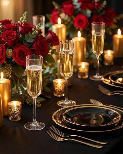 Ciaell 24 Pack Plastic Champagne Flutes - Image 4