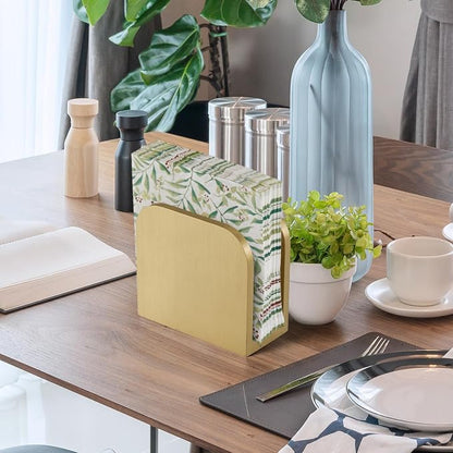 ALELION Wooden Napkin Holder for Table, Upright Napkin Holders for Kitchen - Image 7