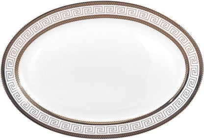 Euro Porcelain 57-pc Banquet Dinnerware Set, Luxury Tableware Dining Service for 8