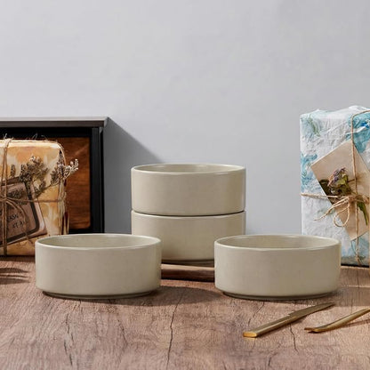 E-far Cereal Bowls Set of 4, 25oz Ceramic Deep Soup Bowls - Image 7