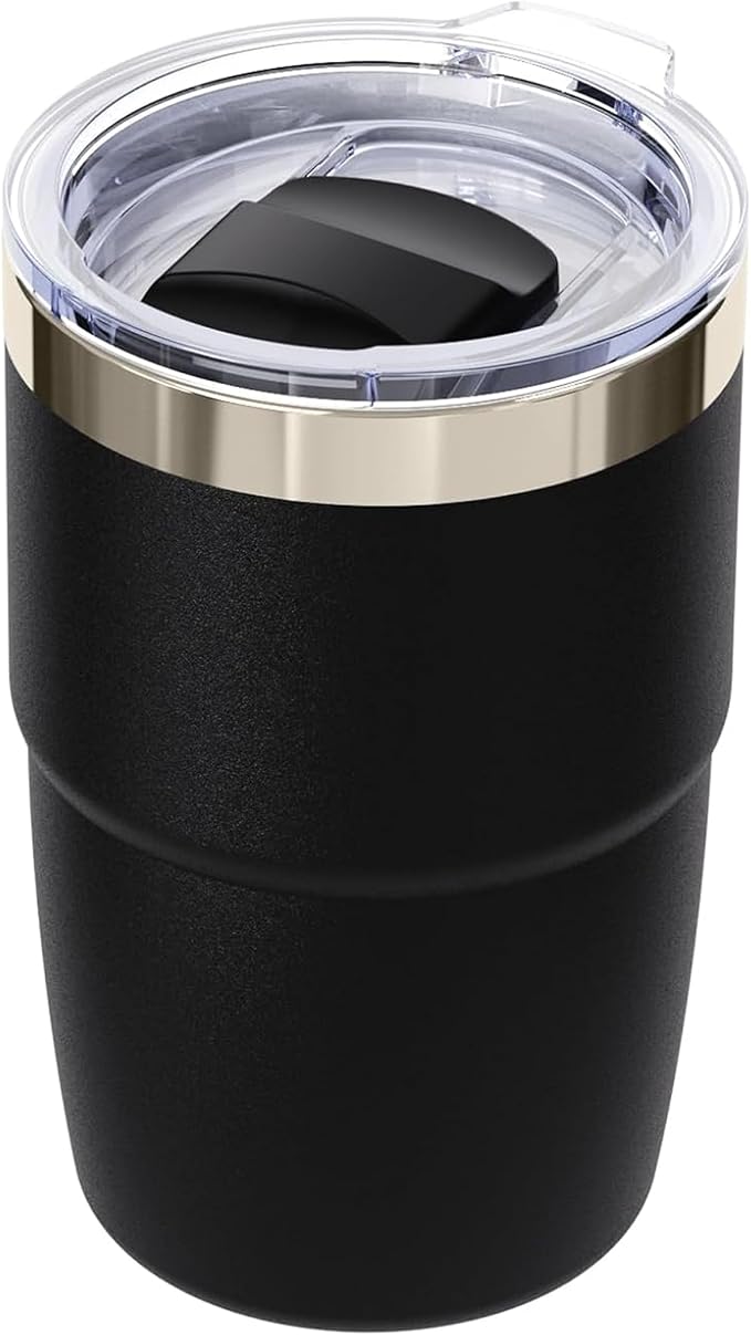 8 oz Stackable Stainless Steel Coffee Mug by ZREGGUR