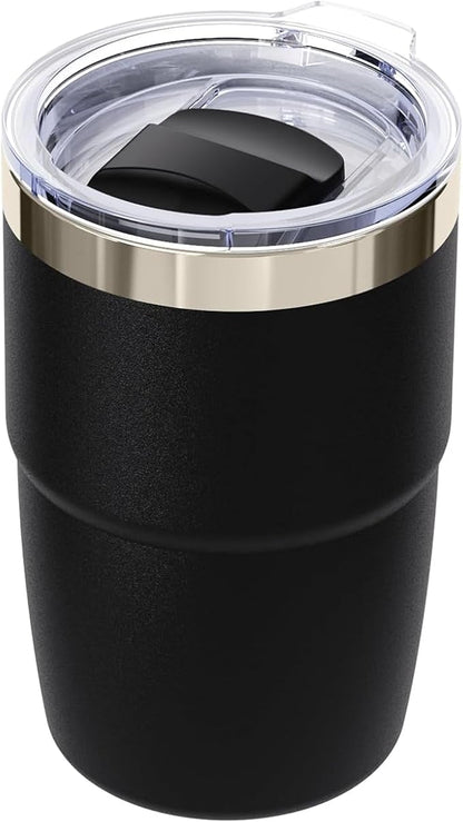 8 oz Stackable Stainless Steel Coffee Mug by ZREGGUR