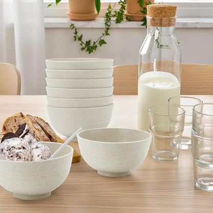 wheat straw dessert bowls 10oz set of 8 - Image 7