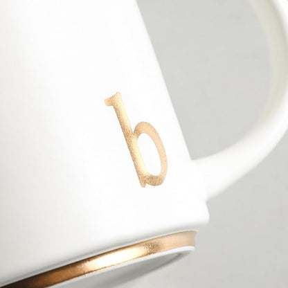 COLLECTIVE HOME Ceramic Coffee Mug, 15 oz Monogram Cup - Image 7