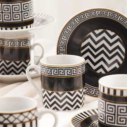 KARACA Helenistic Turkish Small Coffee Cups Set - Image 4