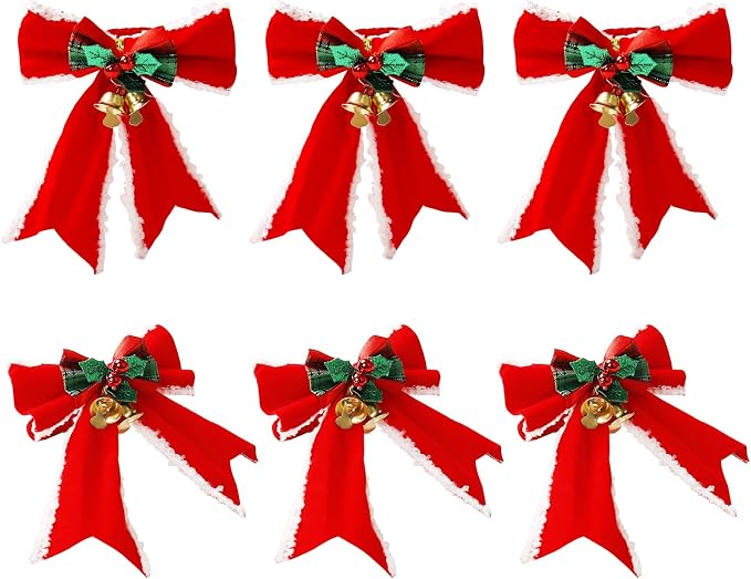 wonlex Christmas Napkin Rings Set of 6, Butterfly Handmade Napkin Ring Table by wonlex