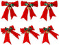 wonlex Christmas Napkin Rings Set of 6, Butterfly Handmade Napkin Ring Table by wonlex