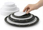 48 Piece Felt Plate Dividers for China Storage - Felt Protectors for Dinner, Salad, and Saucer Plates - Ideal for Moving Fine China, Porcelain, Glass, etc - Cut-to-Fit Full China Set - Soft White
