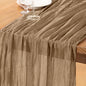 DeZerlor Nude Cheesecloth Table Runner 1 Pack Fall Runner | 120Inch Gauze by DeZerlor