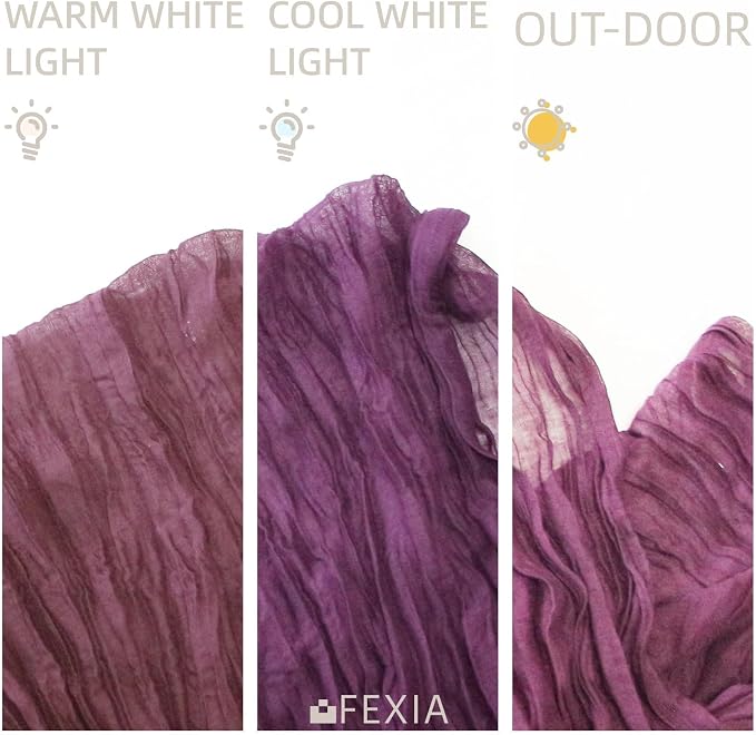 Purple Cheesecloth Table Runner Wedding Bridal Shower Home Boho Decor | 35x120 - Image 7