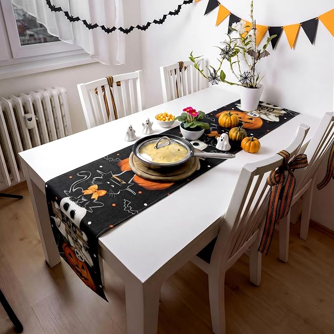 Gilprop 3 Pcs Holiday Table Runners Seasonal Tablecloth, 13x72 Inch | Farmhouse - Image 7
