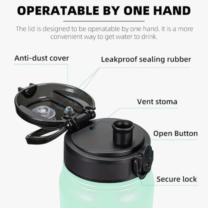 Fanhaw 20 oz Insulated Stainless Steel Water Bottle - Image 2