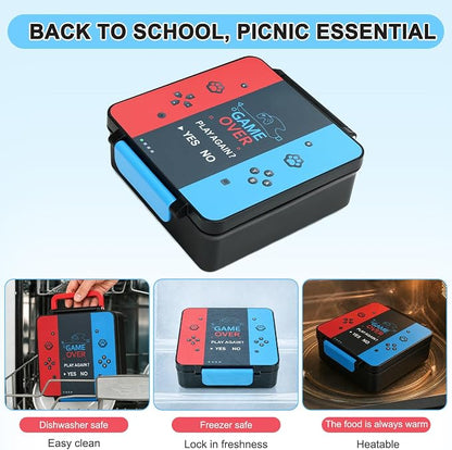 Gamer Bento Lunch Box for Kids, 60 OZ Kids Lunch Box - Image 7