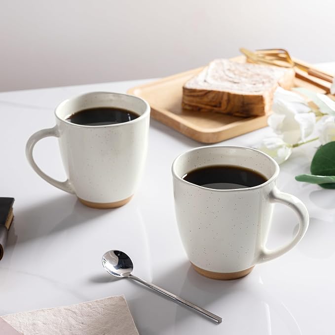 AmorArc 12oz Ceramic Coffee Mugs set of 6, Stylish Coffee Mugs - Image 5
