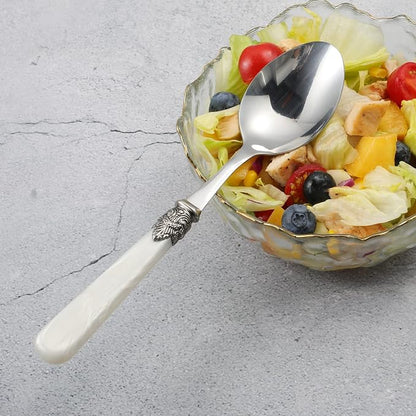 2-piece Salad Servers Stainless Steel Salad Serving Set Salad Fork and Spoon - Image 8