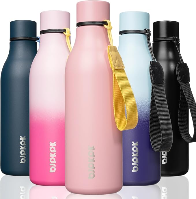 BJPKPK 18oz Insulated Water Bottle, Stainless Steel Bottle by BJPKPK