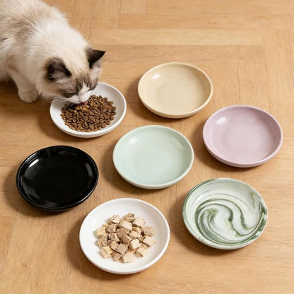3 PCS Ceramic Cat Bowls, 5.5 in Pet Food Bowl Cat Dishes - Image 7