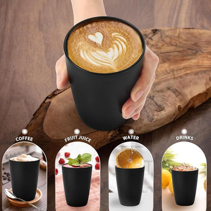 Lazycorner Wheat Straw Cup 12 Pcs Drinking Unbreakable Drinking Cup Reusable - Image 7