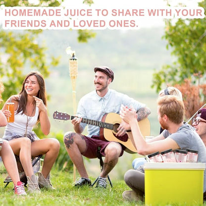 Ruckae Pink 16oz 10 Pack Juice Bottles, Glass Bottles Juicing - Image 6