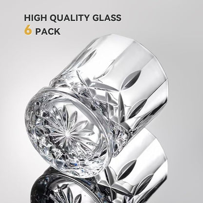 Whiskey Glasses Set of 6, 11 oz Old Fashioned Rocks Glasses | Dishwasher-safe - Image 2