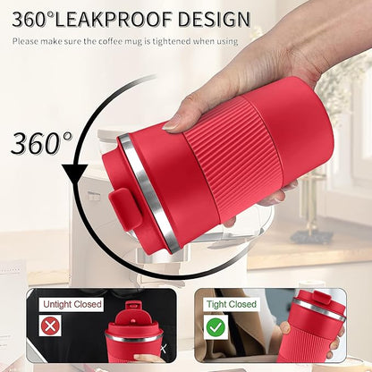 Insulated Travel Coffee Mug, Stainless Steel Coffee Cup - Image 5
