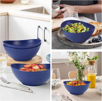 65oz Large Salad Bowls Deep Blue - Image 4