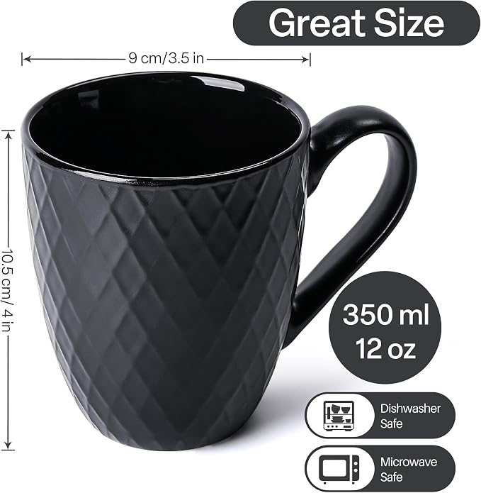 MIAMIO - Coffee Mugs Set of 6 - Palmanova Collection | Modern matte ceramic mug - Image 6