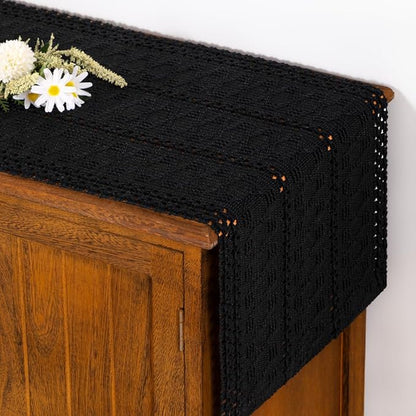Boho Table Runner Summer Farmhouse Rustic Dining Dresser Scarf Home Decor | by Socomi